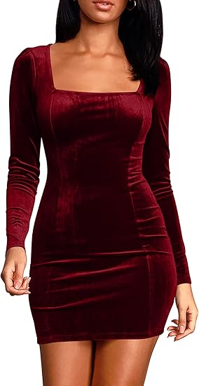 dark red dresses